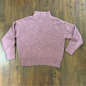 Madewell Purple Turtleneck Sweater